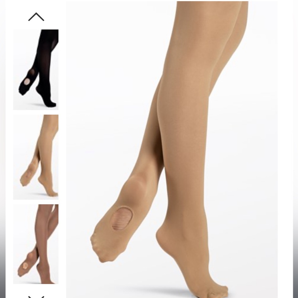NWT In Package Convertible Weissman Honey Medium Adult Tights for Dance Costumes